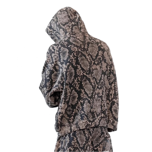 ชุดเสื้อฮู้ดลายงูแบบ unisex ทรงหลวมสไตล์สตรีทแวร์สำหรับฤดูใบไม้ร่วง ลายสัตว์ ชุดวอร์มแบบเต็มตัว - Product Image 1