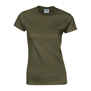 Camisetas de punto de algodón con cuello redondo para mujer, estilo casual de negocios, elegante y moderno, para verano 2026, con patrón liso, estilo urbano. - Product Image 5
