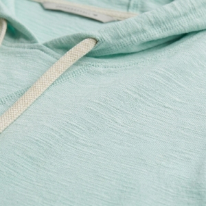 Sudadera de Punto con Capucha para Hombre, Color Verde Menta, Manga Larga, Corte Regular, Informal, para Verano, con Bolsillo, Diseño Transpirable - Product Image 6