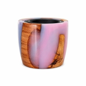 Quemador de incienso Bakhoor de lujo hecho a mano con madera de acacia y resina epoxi, elegante quemador árabe Mubkhar para Bakhoor, Oud e incienso aromático. - Product Image 3