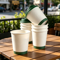 Gobelets à café jetables à double paroi de 16 oz et 20 oz, isolés pour boissons chaudes, design ondulé, en papier, vente en gros