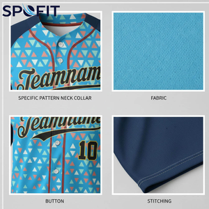 Personaliza tu Camiseta Deportiva de Béisbol con Nombre y Números de Equipo, 100% Poliéster Transpirable, Impresión por Transferencia de Calor - Product Image 6