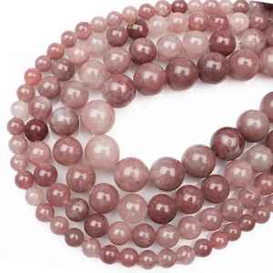 Perles en pierre précieuse d'azurite rose naturelle certifiées IGI pour la fabrication de bijoux, bracelets, colliers, accessoires de charme DIY ZUBEDA GEMS - Product Image 4