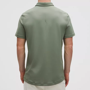 ผ้าแคนวาสผสมสแปนเด็กซ์/คอตตอน พิมพ์ลายกอธิคสำหรับเสื้อเชิ้ต ปักโลโก้ด้านหน้าตามสั่ง ดีไซน์กระเป๋าเสื้อ กันยับ สำหรับผู้ชาย ขายส่ง - Product Image 3