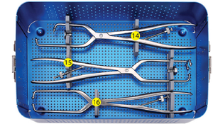 Kit d'instruments pour la reconstruction acétabulaire pelvienne en chirurgie orthopédique, pour la fixation des fractures, l'alignement osseux et les interventions chirurgicales - Product Image 5