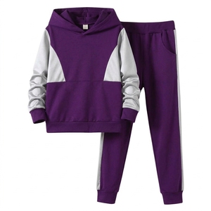 Conjunto Deportivo Casual de Primavera para Hombre, Sudadera con Capucha y Pantalones Jogger con Bloques de Color - Product Image 4