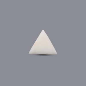 Natural White Coral Oval Cabochon Loose Gemstone 13.1 Carat Certified Wholesale - Product Image 2
