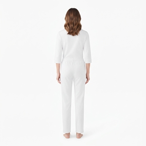 Ensemble de vêtements de travail pour infirmières, femmes, avec haut à col en V à manches courtes et pantalon de jogging, pour hôpital et soins de santé - Product Image 6