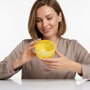Bol à salade de luxe en résine écologique sculpté à la main, motif tourbillon noir et orange, pour fruits, idéal pour la maison, l'hôtel et les fêtes - Product Image 1
