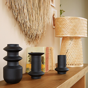 Lampes de table en forme de champignon, lampe en bambou tissée à la main, prix abordable, éclairage d'appoint pour présentation sur table - Product Image 6