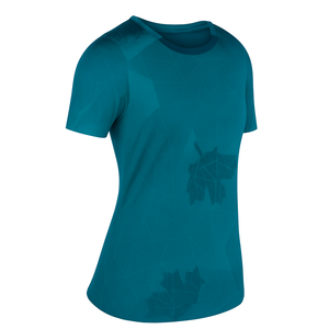 Camiseta de Fútbol para Hombre, Color Verde Azulado, Diseño Geométrico, Manga Corta, Tejido Transpirable de Poliéster, Cuello Redondo, Ajuste Atlético para Todas las Temporadas - Product Image 4