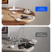 Câble rétractable LISEN 2026 personnalisé avec logo, anti-emmêlement, chargeur USB multi-connecteurs 3-en-1 pour iPhone 17 16 15 Pro Max Samsung S25