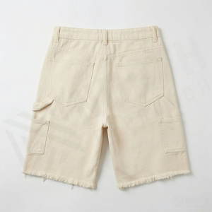 Shorts de Mezclilla Azules Personalizados Unisex con Pedrería, Diseño de Estrellas y Diamantes Brillantes, Cintura Alta para Hombre - Product Image 2