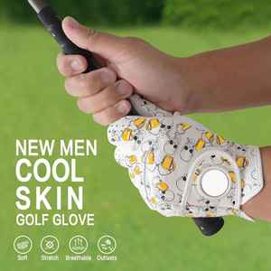 OEM Custom Men Golf Gloves All Weather Comfort Fit Magnetic Ball Marker Windproof Moisture Wicking Pro - Product Image 1