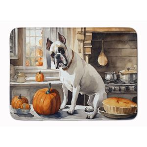 Boxer Automne Cuisine Tapis En Mousse À Mémoire Lavable En Machine Tapis Anti-Fatigue Confort Coussin De Bain Citrouilles Tapis De Cuisine - Product Image 1