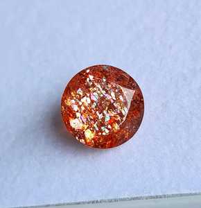 Pierres précieuses Aligemstones de haute qualité certifiées IGI, SUNSTONE naturel, multi-cristaux, couleurs rouge orangé, lustrées, pierres brutes pour la fabrication de bijoux - Product Image 4