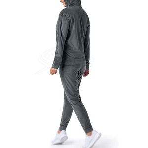 Breathable Lightweight Fabric Comfortable Relaxed Fit Zip <b>Jacket</b> High Quality <b>Women</b> Zipper Tracksuit Two Piece Sportswear Set - Product Image 2