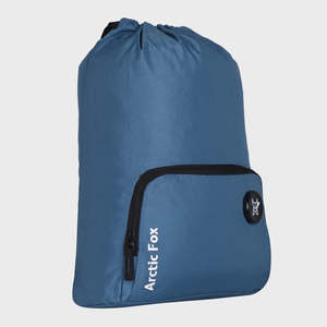 Sac à dos de sport imperméable pour enfants Arctic Fox avec cordon de serrage, doublure en polyester Oxford bleu Dobby - Product Image 2