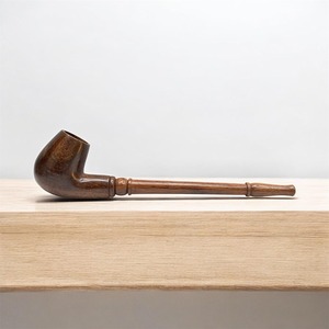 Pipa de Fumar de Madera Hecha a Mano de Alta Calidad, Pipa de Tabaco Rústica de Madera Natural, Pieza Decorativa Hecha a Mano para Coleccionistas - Product Image 1