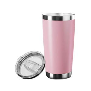 แก้วน้ำสแตนเลสสุญญากาศแบบพกพาขนาด 20 ออนซ์ ผนังสองชั้นเก็บอุณหภูมิ สำหรับเดินทาง กีฬากลางแจ้ง - Product Image 4