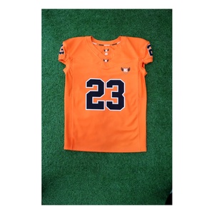 Jersey de Fútbol Americano Personalizado Naranja, Uniforme de Equipo Sublimado, Ropa Deportiva - Product Image 1