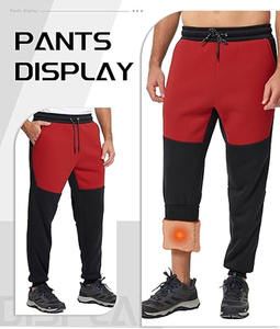 Pantalon décontracté pour homme en toile à taille mi-haute et pantalon baggy évasé en similicuir véritable, personnalisé, posté par Dress Sports - Product Image 4