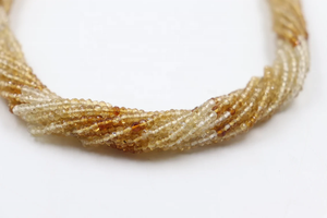 Natural Yellow <b>Citrine</b> Faceted Rondelle Beads 3mm Shaded <b>Citrine</b> for Jewelry Making - Product Image 6