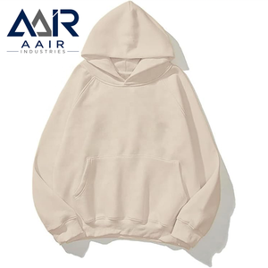 Sudadera con Capucha Oversize para Hombre AAIR INDUSTRIES, Color Negro Sólido, Felpa, Estilo Casual, Corte Regular, Otoño - Product Image 6