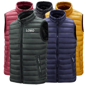 Chaleco acolchado plegable para niños, ligero, resistente al agua, ropa exterior infantil, chaqueta sin mangas con bolsillos con cremallera - Product Image 2