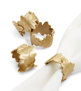 Anneaux de serviette en métal dorés de forme arrondie, tendance et personnalisables, fournitures en gros, qualité supérieure, anneau de serviette décoratif - Product Image 1