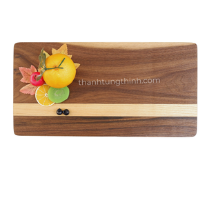 Planche à découper en bois, design minimaliste, finition mate, bois de teck durable, indispensable pour la cuisine - Product Image 4