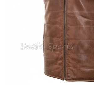 เสื้อกั๊กหนังแท้สำหรับผู้ชายรุ่นปี 2026 แฟชั่นลำลองสไตล์นักขี่มอเตอร์ไซค์ คุณภาพสูง เหมาะสำหรับการล่าสัตว์ - Product Image 4