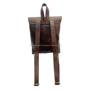 Mochila de cuero de vaca de estilo occidental de vaquera Vintage de calidad superior, exportador de fabricante superior, dos de moda - Product Image 4