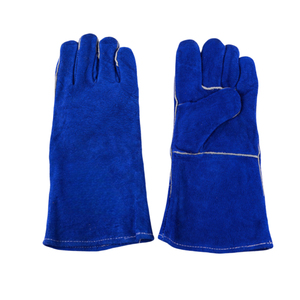 Gants de soudage en cuir et coton personnalisés haute performance, avec protection complète du pouce, pour hommes et femmes, utilisation TIG, protection contre les éclaboussures de métal fondu - Product Image 4