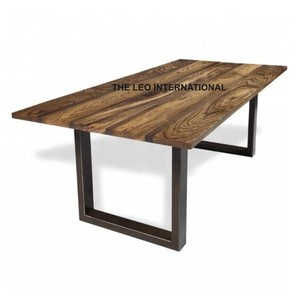 Banc d'intérieur moderne en bois avec pieds carrés en aluminium, finition naturelle, caractéristique durable - Product Image 6
