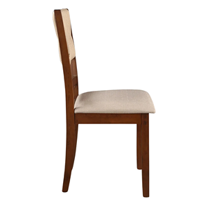 Silla de Comedor de Madera Maciza con Diseño Estético Simple y Asiento Acolchado Suave para Hogar, Restaurante, Cafetería - Product Image 3