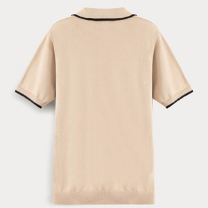 เสื้อโปโลผู้ชายแบบกำหนดเองได้ ผ้าคอตตอนผสม ทรงปกติ - Product Image 3
