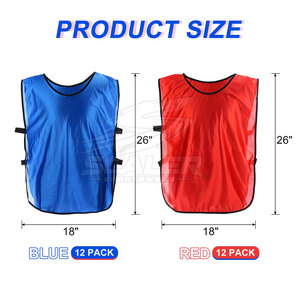 Chalecos de Entrenamiento de Fútbol de Malla Ligera de Primera Calidad, de Secado Rápido, para Hombres y Mujeres, Adecuados para el Uso Diario en Entrenamientos de Fútbol y Deportes - Product Image 4