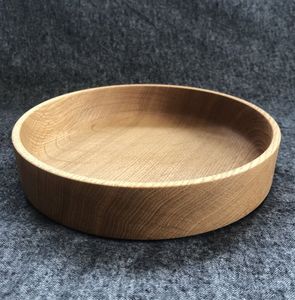 Tazón Redondo de Madera para Servir, Diseño Moderno Grabado a Mano, 9 Pulgadas, Color Madera Natural, para Vajilla y Hostelería - Product Image 5