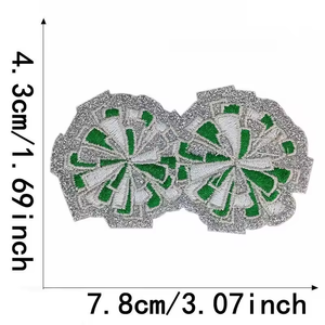Dernier design, patch brodé fait main couleur unie, thermocollant ou à coudre, badge personnalisé pour vêtements, logo uniforme, patch décoratif en chenille - Product Image 1