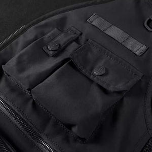 Sweat à capuche technique pour homme, style urbain moderne, vêtement d'extérieur décontracté d'hiver, 100% polyester - Product Image 3