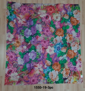 100% Fine Organic Digital Printed <b>Square</b> <b>Scarves</b> - Product Image 2
