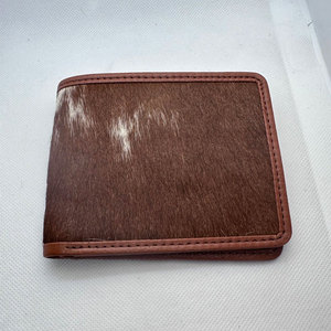 Handmade Genuine Leather Cowhide <b>Wallet</b> In Solid Color Top Selling Product Vintage Fold Short <b>Wallets</b> For Sale - Product Image 4