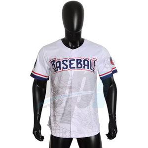 Camiseta de Béisbol Sublimada en Oferta, Camiseta de Béisbol en Stock, Camiseta de Béisbol de Marca Privada - Product Image 3