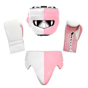 ชุดชกมวยสีขาวชมพูแบบใหม่ ดีไซน์ปรับแต่งได้ ผลิตตามสั่ง ชุดฝึกซ้อมมวยระดับมืออาชีพ พร้อมโลโก้ของคุณเอง CP-BHG-15 - Product Image 1