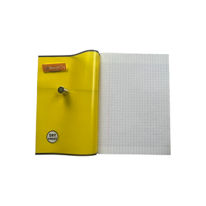 Cahier d'exercices à motif de grille <span class=keywords><strong>jaune</strong></span> pour étudiants Cahier d'exercices personnalisé pour écoles Cahier d'exercices en ligne française pour étudiants - Product Image 3