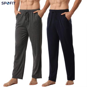 Pyjama tricoté confortable et respirant à séchage rapide pour homme, grande taille, décontracté, à manches courtes, lavable en machine, avec peignoir - Product Image 1
