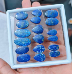 Top Grade Natural <b>Lapis</b> <b>lazuli</b> Pair Pendant Cabochon Polished Mix Shape Loose Gemstone Quartz Customizable Sizes - Product Image 1