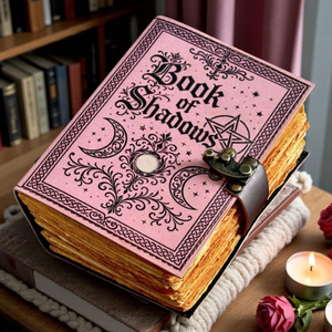 Diario de Piedra Grande Hecho a Mano, Libro de las Sombras |   Diario de Cuero Grimoire |   Cuaderno de Papel con Borde Irregular para Hechicería |   Regalo Espiritual - Product Image 6