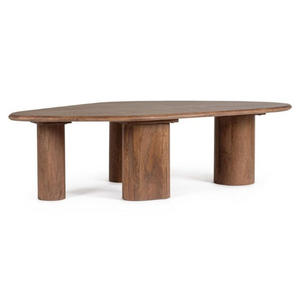 Table à manger ronde en bois massif, design moderne du milieu du siècle, écologique, durable, stable, meubles de maison, 4 places, meubles de salle à manger - Product Image 1